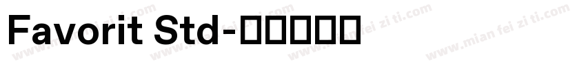 Favorit Std字体转换